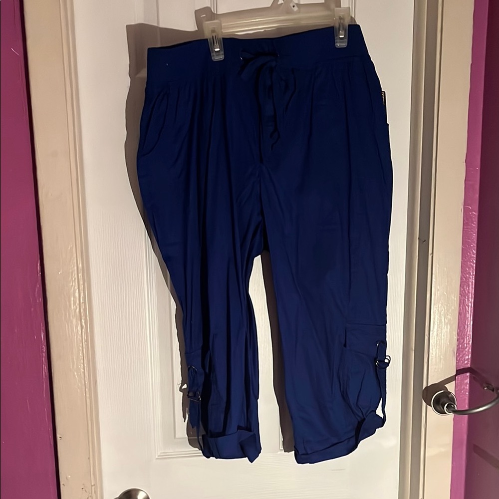 Blue Cargo Capris